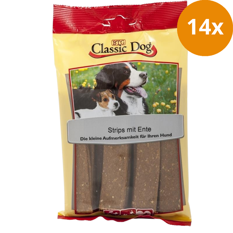 BTG Classic Dog Snack-Strips Ente 200 g