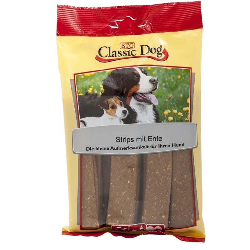 BTG Classic Dog Snack-Strips Ente 200 g