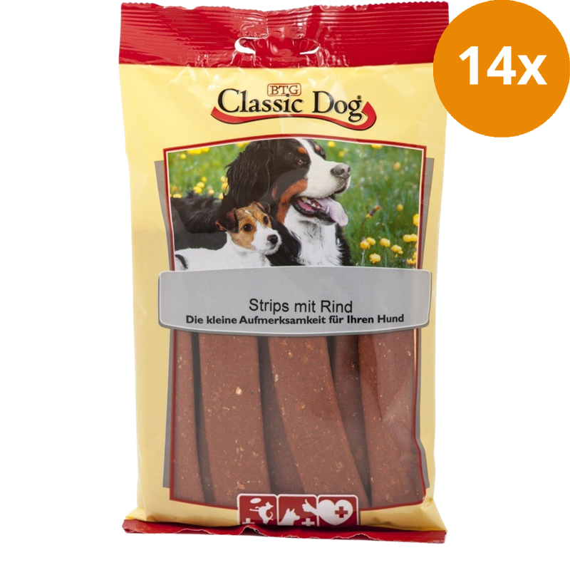 BTG Classic Dog Snack-Strips Rind 200 g