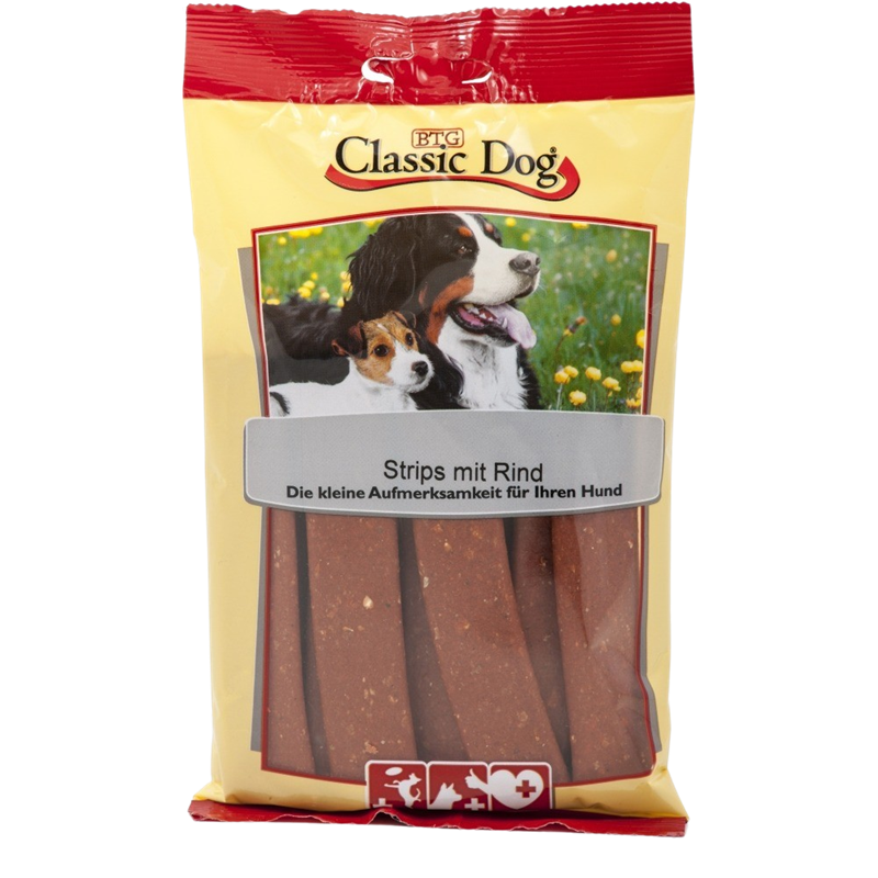 BTG Classic Dog Snack-Strips Rind 200 g