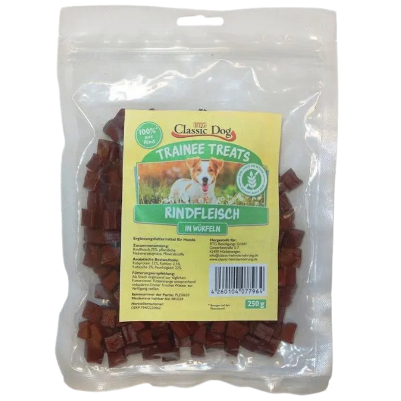 BTG Classic Dog Trainee Treats Rindfleischwürfel 250 g