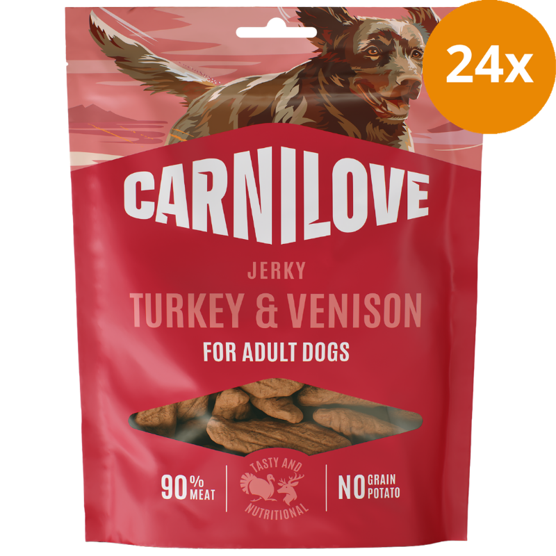 Carnilove Dog Snack Jerky Turkey & Venison 100 g