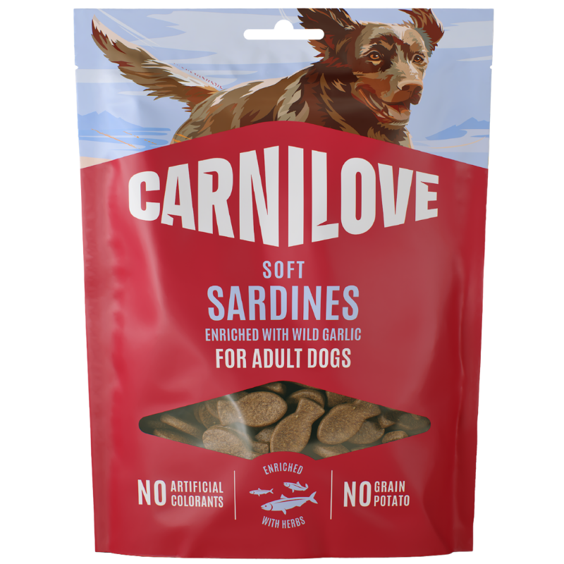 Carnilove Dog Snack Soft Sardin & Garlic 200 g