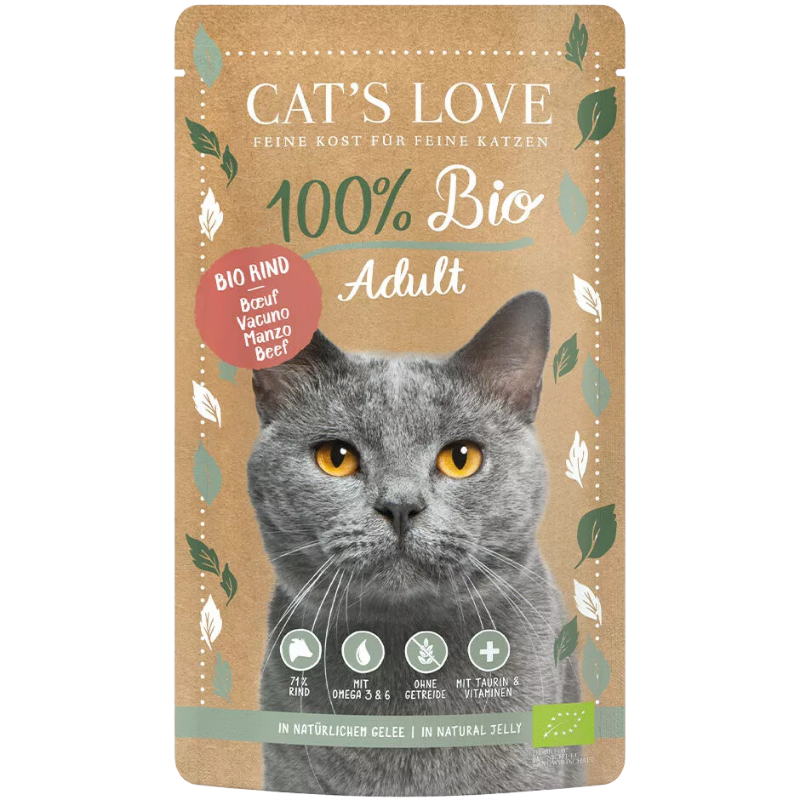 Cats Love PB Adult Bio Rind 100 g
