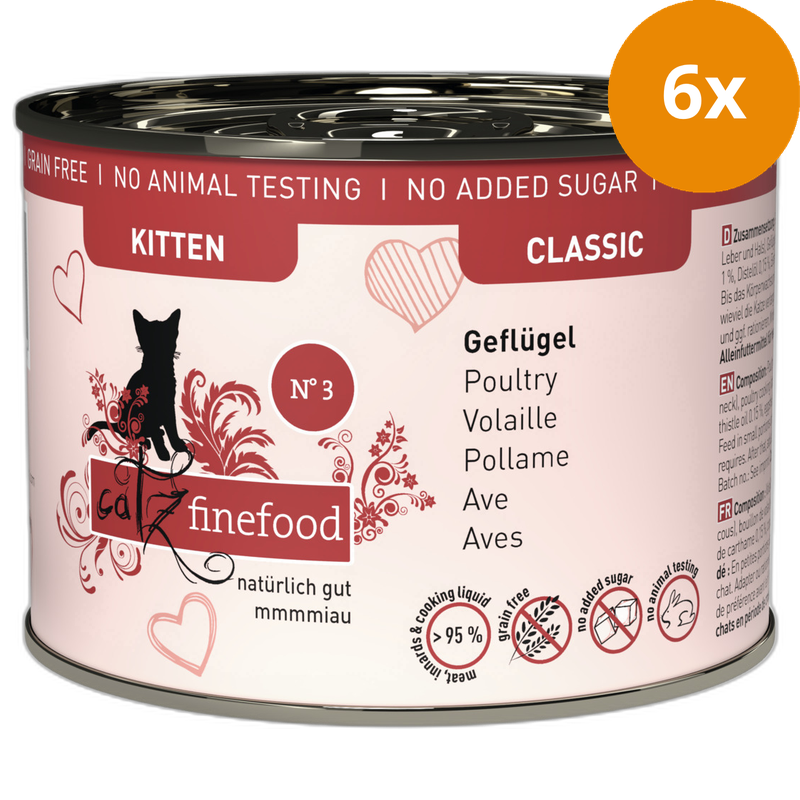 catz finefood Kitten No. 3 Geflügel 200 g