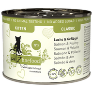 catz finefood Kitten No. 5 Lachs & Geflügel 200 g