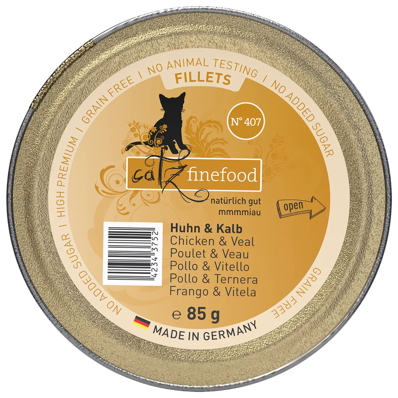 catz finefood Schale Fillets No. 407 Huhn & Kalb 85 g