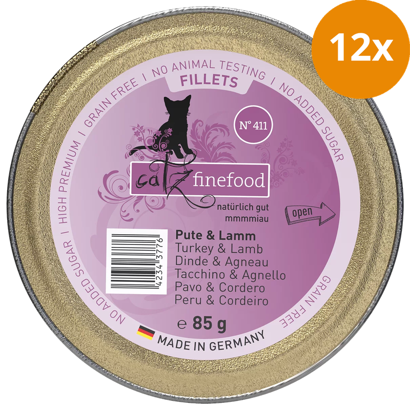 catz finefood Schale Fillets No. 411 Pute & Lamm 85 g