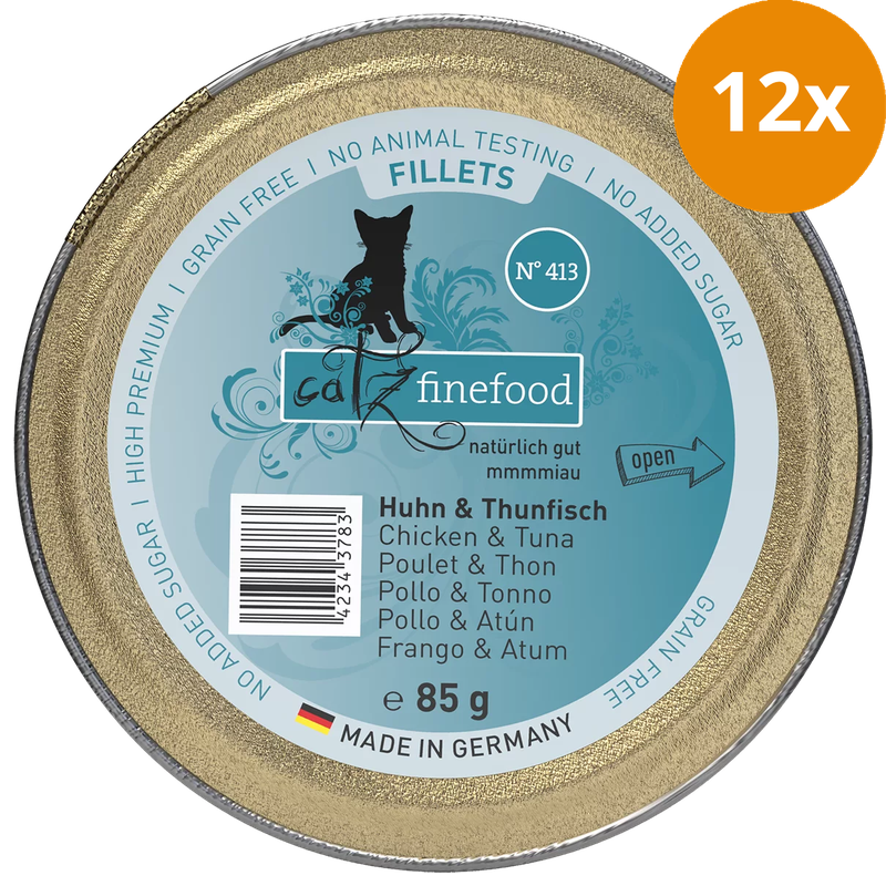 catz finefood Schale Fillets No. 413 Huhn & Thunfisch 85 g