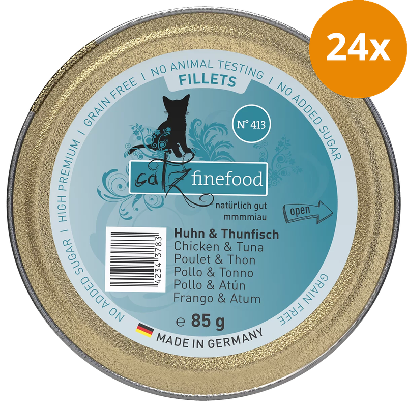 catz finefood Schale Fillets No. 413 Huhn & Thunfisch 85 g
