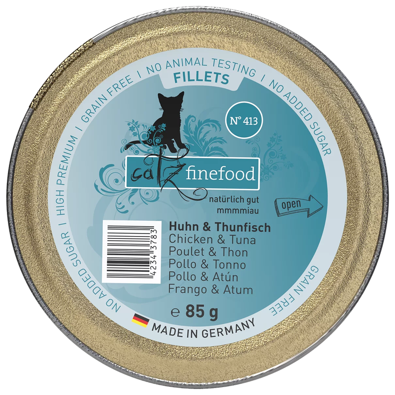 catz finefood Schale Fillets No. 413 Huhn & Thunfisch 85 g