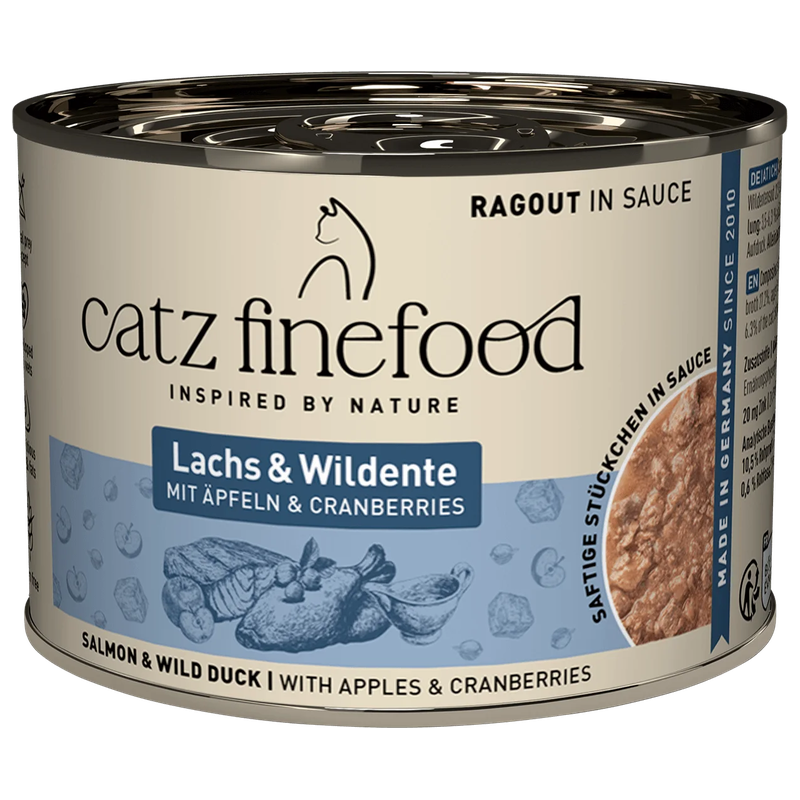 catz finefood Ragout No. 605 Lachs & Ente 190 g