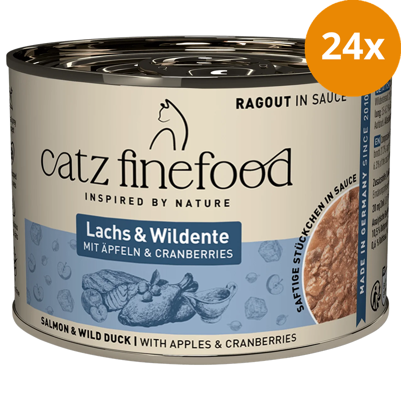 catz finefood Ragout No. 605 Lachs & Ente 190 g