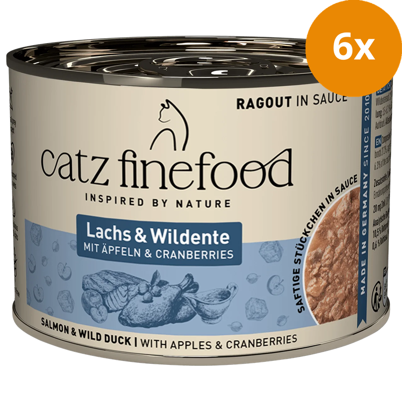 catz finefood Ragout No. 605 Lachs & Ente 190 g