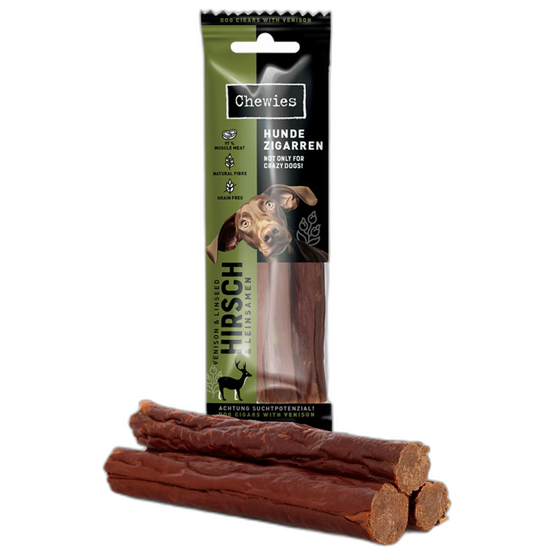 Chewies Hundezigarren Hirsch 75 g