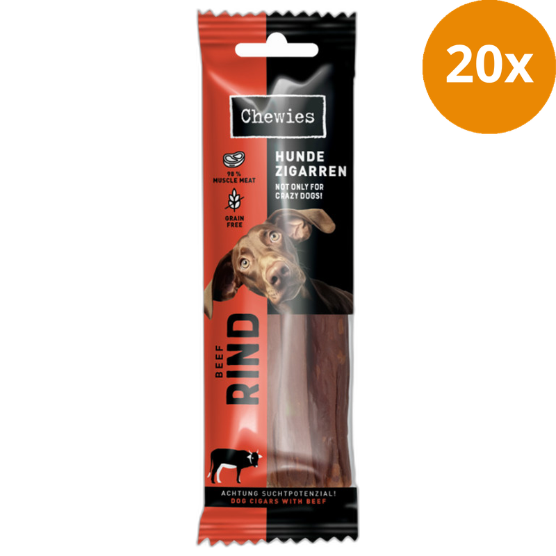 Chewies Hundezigarren Rind 75 g