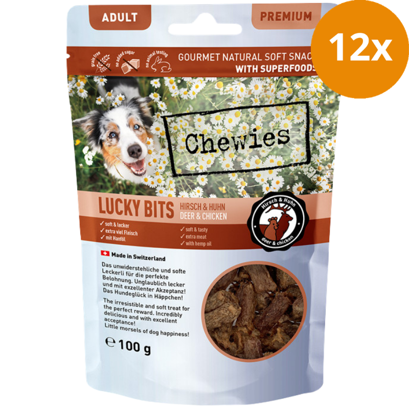 Chewies LUCKY BITS Hirsch & Huhn Adult 100 g