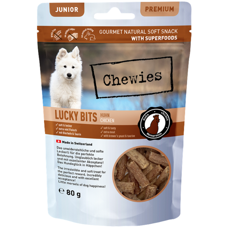 Chewies Lucky Bits Huhn Junior 80 g