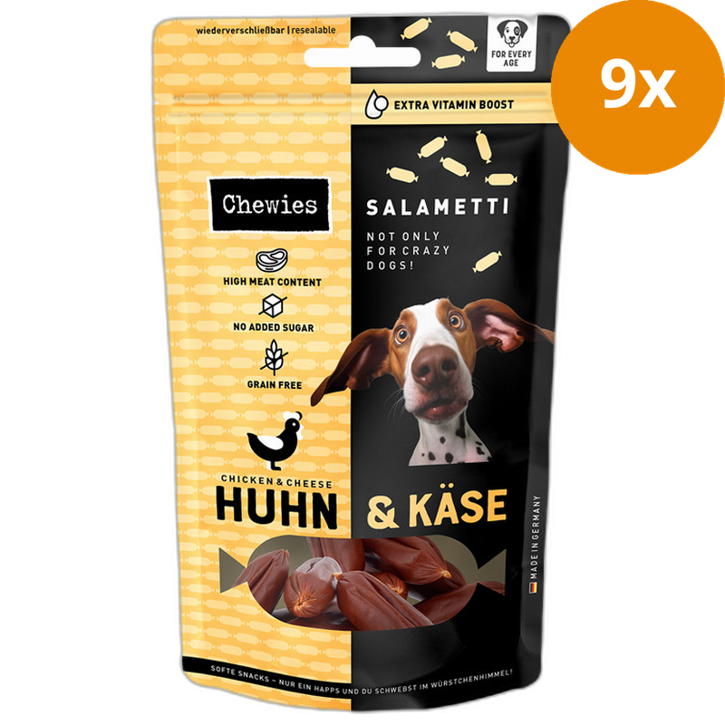 Chewies SALAMETTI Huhn mit Käse 60 g