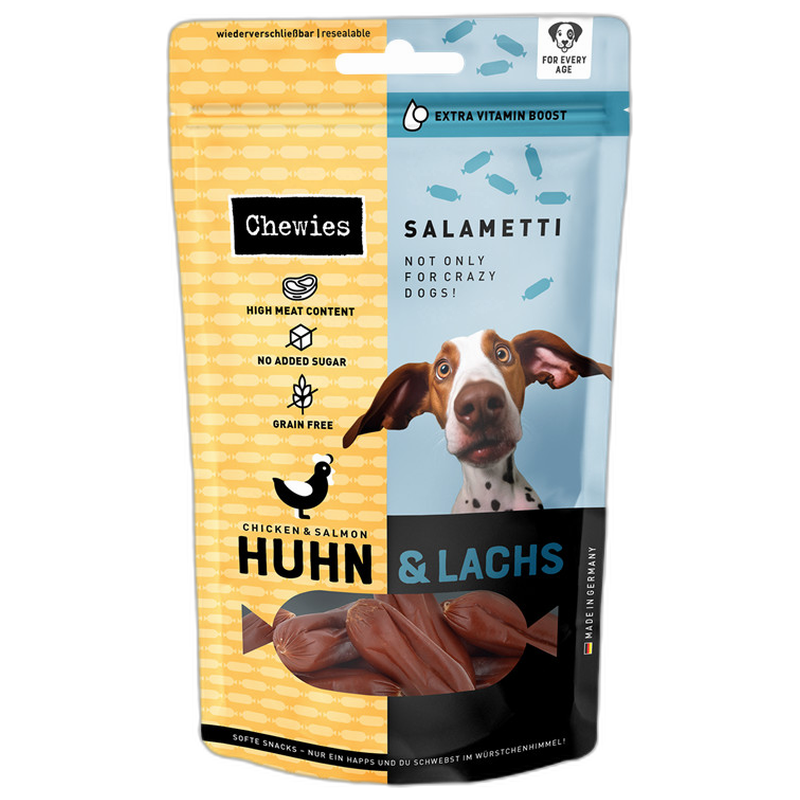Chewies SALAMETTI Huhn mit Lachs 200 g