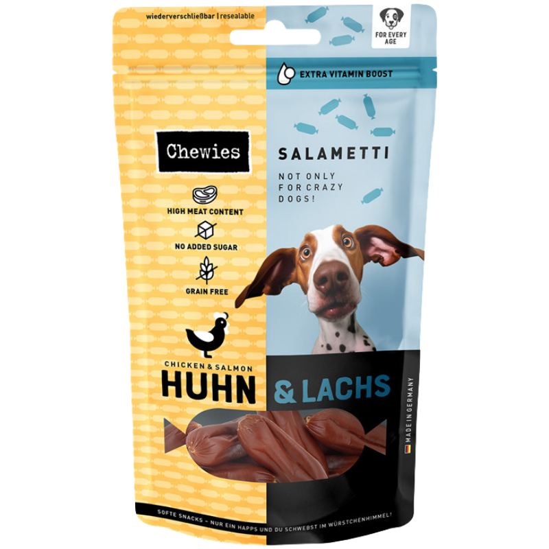 Chewies SALAMETTI Huhn mit Lachs 60 g