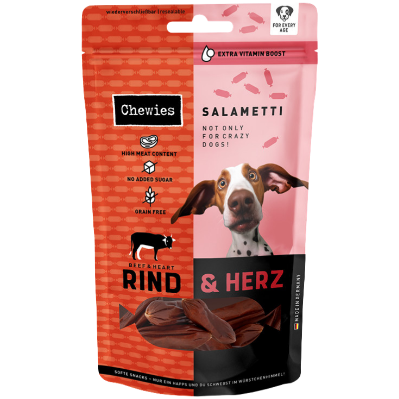 Chewies SALAMETTI Rind mit Herz 60 g