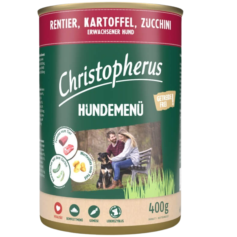 Christopherus Menü Adult Rentier & Kartoffel 400 g