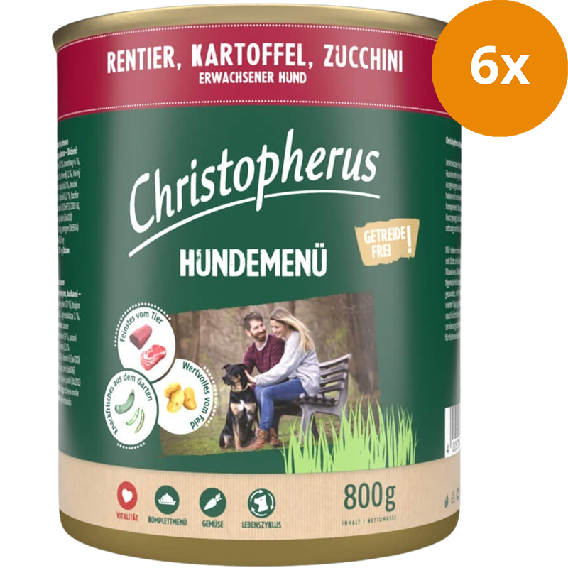 Christopherus Menü Adult Rentier & Kartoffel 800 g
