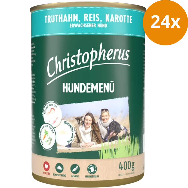 Christopherus Menü Adult Truthahn & Reis 400 g