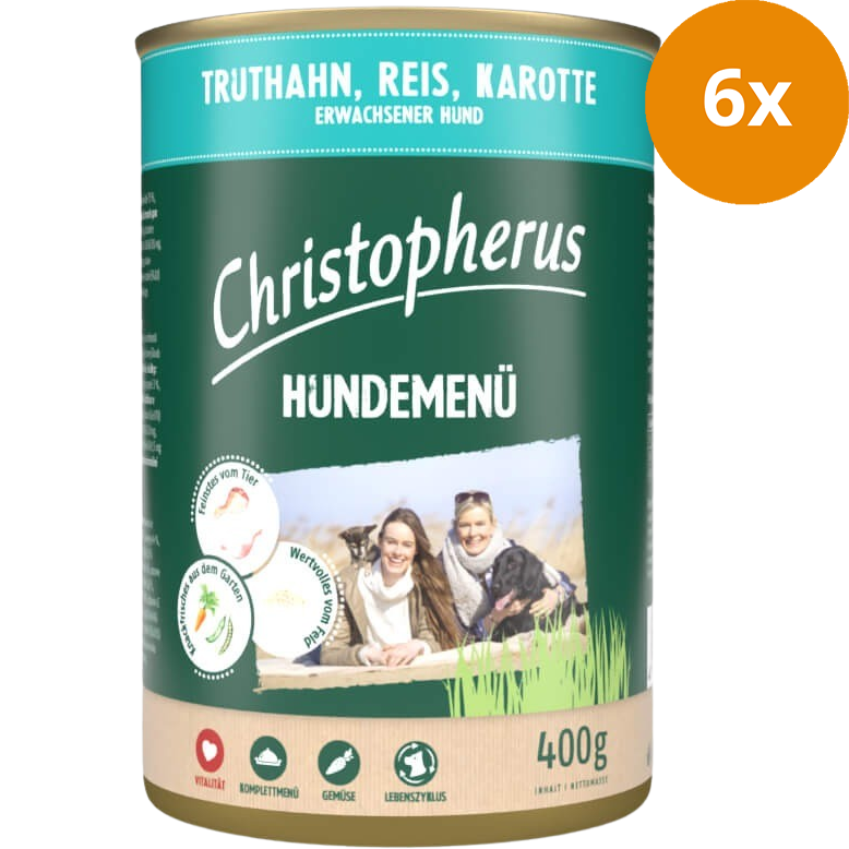Christopherus Menü Adult Truthahn & Reis 400 g