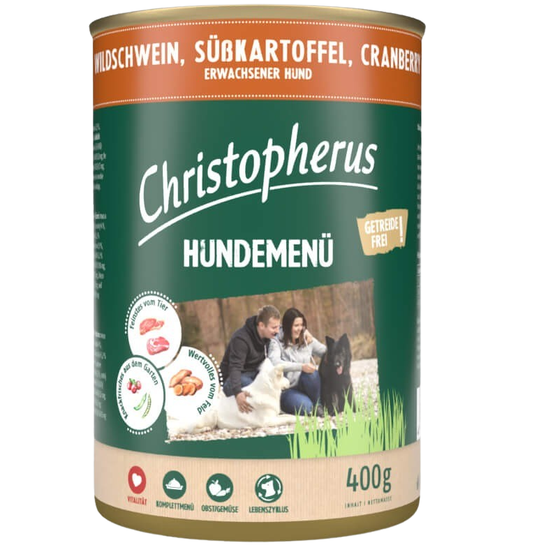 Christopherus Menü Adult Wildschwein 400 g