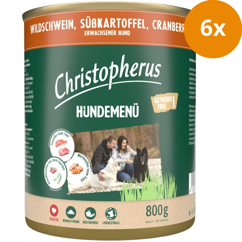 Christopherus Menü Adult Wildschwein 800 g