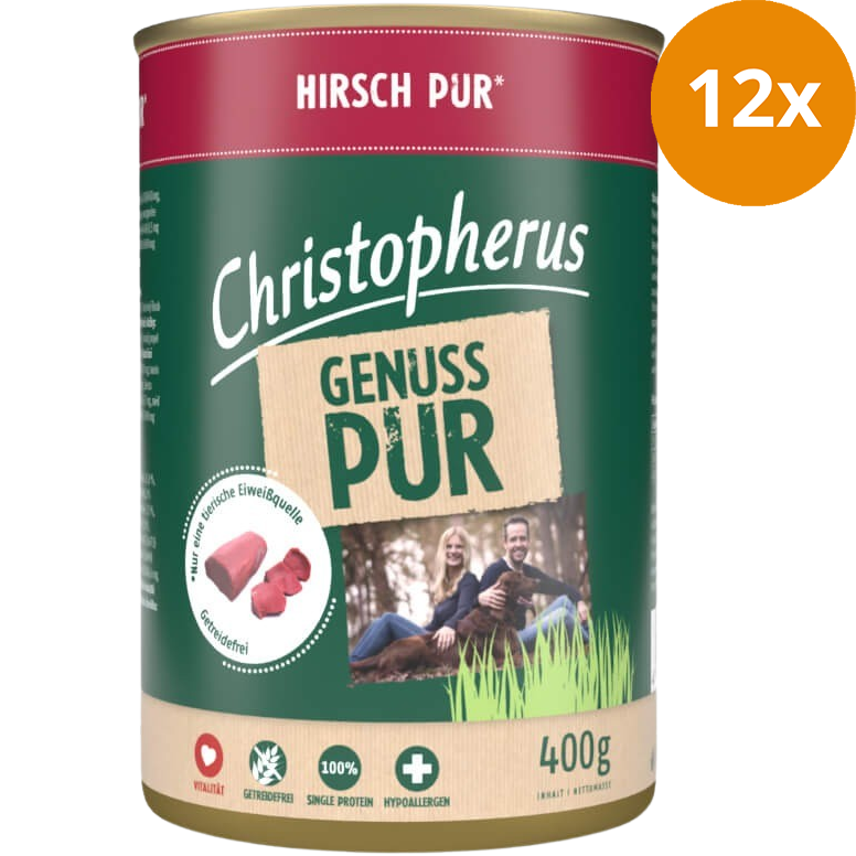 Christopherus Pur Hirsch 400 g