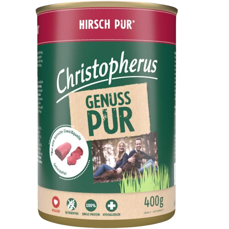 Christopherus Pur Hirsch 400 g