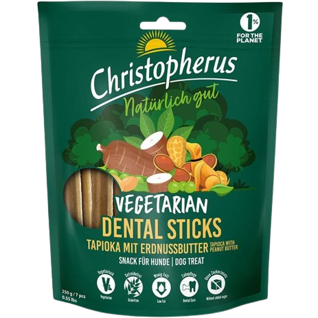 Christopherus Snack Vegetarian Dental Stick Erdnussbutter 250 g günstig ...