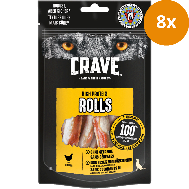 Crave High Protein Rolls Huhn 50 g