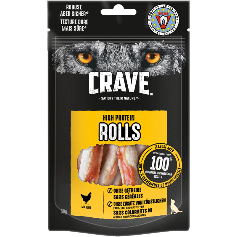 Crave High Protein Rolls Huhn 50 g