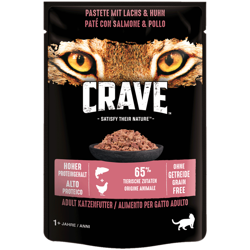 Crave Pastete Lachs & Huhn 85 g