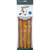 DOKAS 1 Meter Kaurolle mit Huhn (Rinderhaut) 315 g | Hundesnack