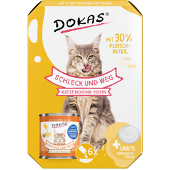 Dokas Cat Snack Schleck und weg Katzendrink 6x100g