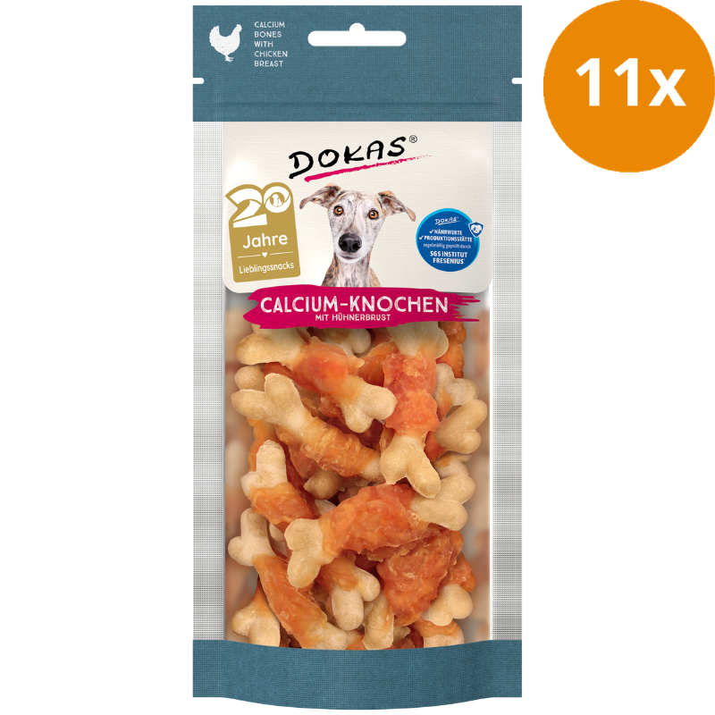 Dokas Dog Calcium-Knochen mit Hühnerbrust 75g