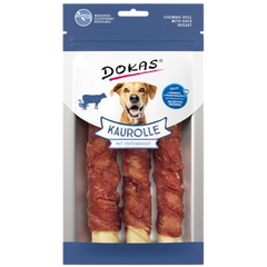 Dokas Dog Kaurolle Entenbrust Medium 150 g | Hundesnack
