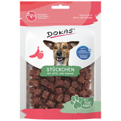 Dokas Dog Stückchen mit Apfel & Banane 105 g