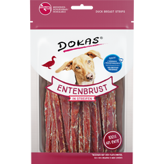 DOKAS Entenbrust in Streifen 70 g | Hundesnack