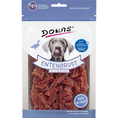 DOKAS Entenbrust in Stückchen 70 g | Hundesnack