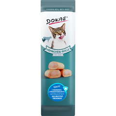 DOKAS Hühnchen-Rolle mit Rind 10 g | Katzensnack