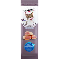 DOKAS Hühnchen-Rolle mit Thunfisch 10 g | Katzensnack