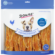DOKAS Hühnerbrust in Streifen 900 g | Hundesnack