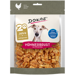 DOKAS Hühnerbrust in Stücken 170 g | Hundesnack