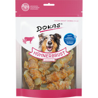 DOKAS Hühnerbrust Kaurolle 250 g | Hundesnack